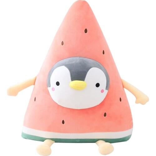 Simulation Plush Down cotton watermelon animal pillow plush Soft toy doll rag doll cute fruit sofa Bedroom cushion decoration