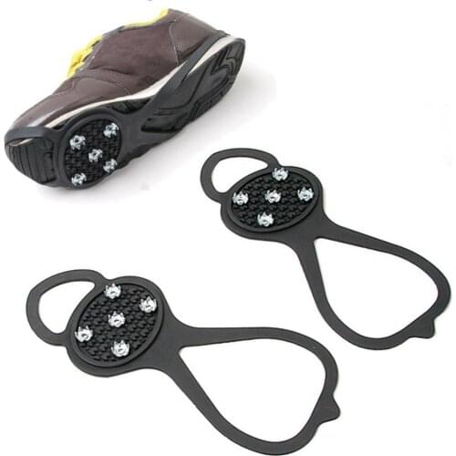 2Pcs Non-slip Crampons Shoes Cover Camping Mountaineering Tool Travel Equipment