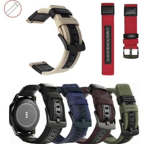 For Garmin Vivoactive 4 3 Nylon Watch Band Strap Smart Bracelet 20mm 22mm Bracelt For Garmin Venu 2 SQ／Forerunner 245 645 Correa