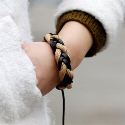 CIBOCIBO New Men Bracelet Weave Rope Bracelet Men 2021 Luxury Vintage Weave Bracelet Mens Braided Wristband Gifts Bracelet