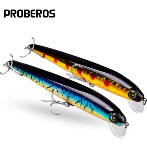 PROBEROS Fishing Lures 17.6CM/30G Fishing Tackle #1/0 High Carbon Steel Treble Hook Fishing Bait