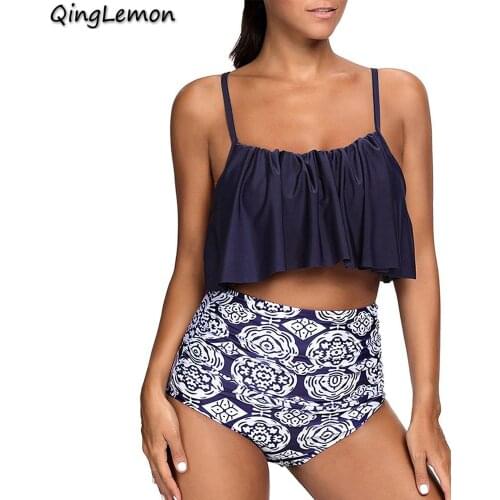 QingLemon Striped Swimwear