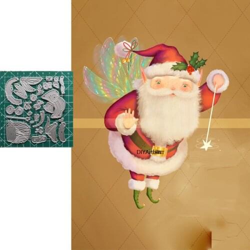 Frame Angel Santa Claus Cutting Dies For Card Making Decor Christmas Dies Metal Cutting Stencil DIY Mold Embossing Folder