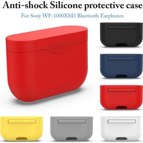 Newest High Quality Silicone Protective Case Clamshell Opening Anti-shock Protective Cover Shell For Sony WF-1000XM3 Bluetooth