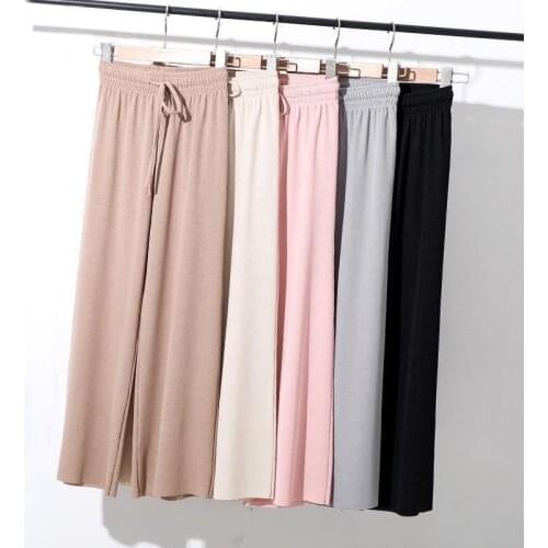 Solid color High Waist WomenS Pants 90s Streetwear Trousers Baggy Leg Pants Y2K Mom Boyfriend Pants Denim Capris