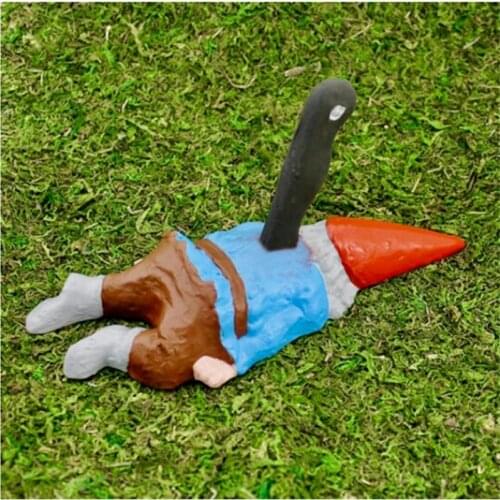 Creative Zombie Gnome Statue Garden Outdoor Gardening Dwarf Ornaments Dwarf Funny Garden Home Sculptures Landscape Decoartion