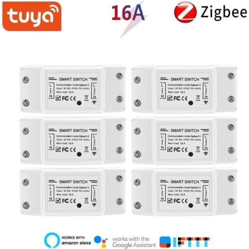 Tuya Zigbee 3.0 Home Smart Switch On-off Device Voice Remote Control And Alexa With Google Home To Use Smart Home 16A