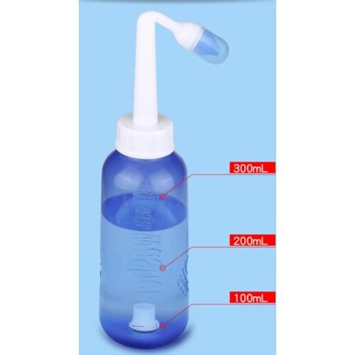 Nose Cleaning Device Medical Healthy Nasal Washer 2 Nozzles Neti Pot for Adult Children Anti Allergic Nasal Cavity Flusher 300ML