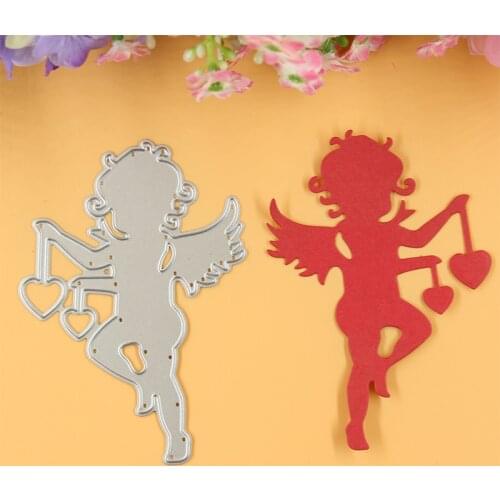 YLCD097 Cupid Metal Cutting Dies For Scrapbooking Stencils DIY Cards Album Decoration Embossing Folder Die Cutter Template Mold