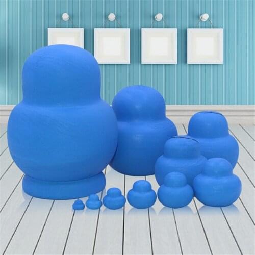 10 Layer Doraemon Pattern Russian Wooden Nesting Dolls Dry Basswood 10pcs Fashion Matryoshka Dolls Toy Hobbies Gift L30