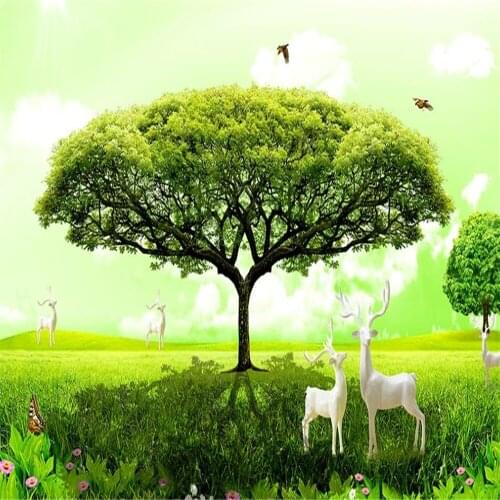 Green scenery 3d wallpapers beautiful scenery wallpapers modern wallpaper for living room