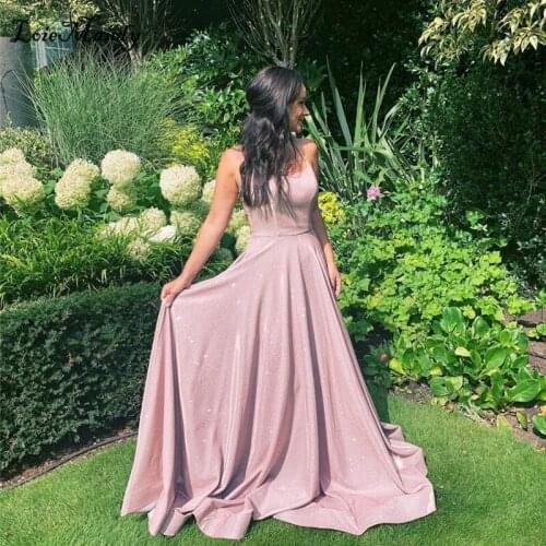 Shining Sequined Long Prom Dresses 2022 Elegant Criss Cross Backless Dress Woman Party Night Formal Turkish Evening Gowns