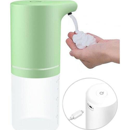 USB Charging Automatic Induction Foam Soap Dispenser Smart Liquid Soap Dispenser Auto Touchless Hand Washer for Kitchen Bathroom