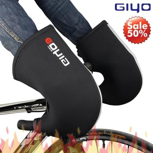 GIYO Wind Rainproof Handlebar Mittens Winter Warm Cycling Gloves Men Women MTB Mountain Road Bike Bar Gloves Mitts For Bicycle