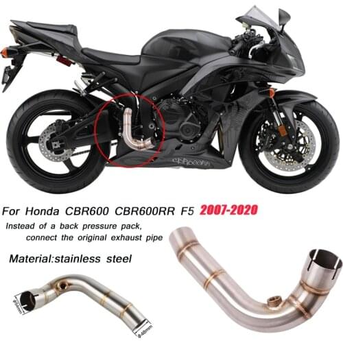 Muffler Middle Connect Pipe Slip on CBR600 F5 Original Exhaust Muffler Pipe Replace For Honda cbr600 CBR600RR F5 2007-2020