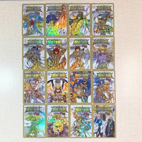 16pcs/set Saint Seiya THE LOST CANVAS Toys Hobbies Hobby Collectibles Game Collection Anime Cards