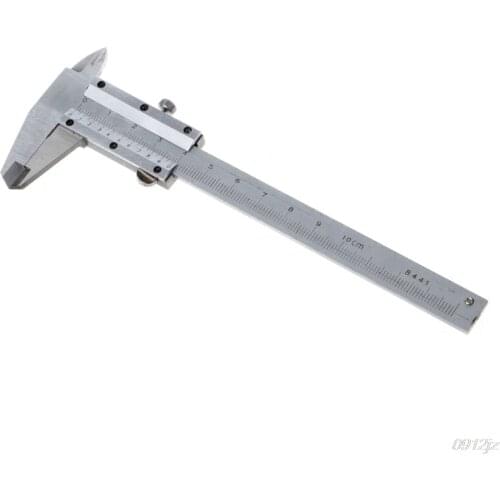 Mini Vernier Caliper 0-100mm Guage Stainless Steel Metric Machinist Vernier Caliper Thickness Gauge Micrometer