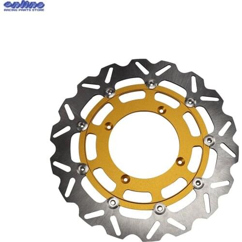 Motorcycle 320MM Front Floating Brake Disc Rotor Adaptor Bracket Front Disc Brake Rotor For KAWASAKI KXF250/450 06-19