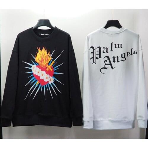 Palm Angels Men and women Flamer Lovers models Fashion Casual O-Neck Long Sleeve Pullover Sweatshirt Streetwear Boyfriend gift