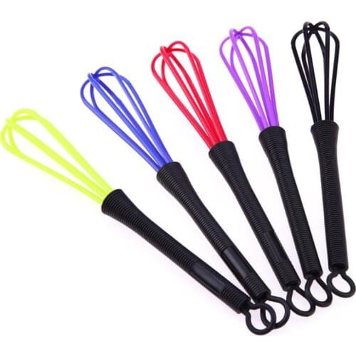 5 Colors Professional Salon Hairdressing Dye Cream Whisk Plastic Hair Mixer Salon Stirrer Hair Care Styling Tools