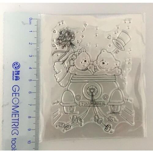 Wedding Transparent Silicone Clear Rubber Stamp Sheet Cling Scrapbooking DIY Cute Pattern Photo Album Paper Card Decor Stamp