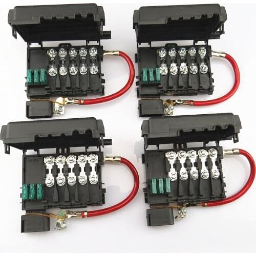 SCJYRXS 4Pcs Car Battery Fuse Box Assembly 1J0937617D 1J0 937 617D 1J0 937 617 D For Golf Bora MK4 Beetle Seat Leon Toledo