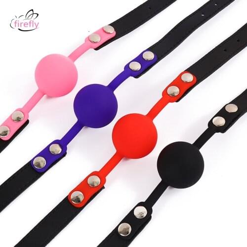 Silicone Mouth Plug Nylon Band Balls Gag For Couple Sex Toys BDSM Flirting Mouth Ball Adult Alternative Toys Exotic accessories