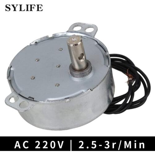 TYC-50 Synchronous Motor AC 220V 2.5-3 r/min 50/60Hz CW/CCW 4W 10mm Length Shaft