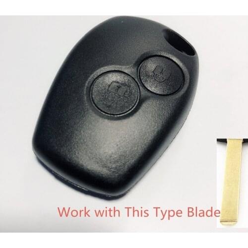 Replacement 2 Button Blank Key For Renault Dacia Modus Clio 3 Twingo Kangoo 2 Car Key Shell Remote Case Cover Fob No Blade