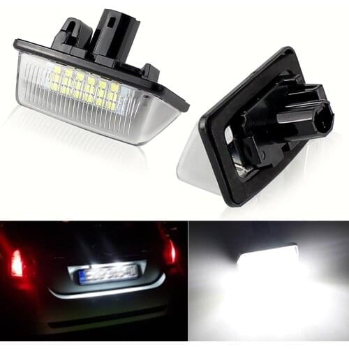 LED CANBUS No Error License Plate Lights for Toyota Crown(2003~2009) Number Plate lamps bulb Automotive accessories White @12V