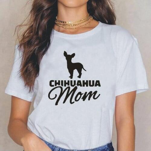 Funny Chihuahua Mom Letter Print Harajuku Women T Shirt Summer Casual Short Sleeve T Shirt Femme Hipster T Shirts Women Tops