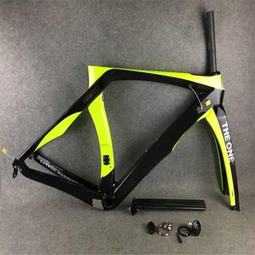 Yellow Italian Champion RB1K THE ONE Champion Carbon Road Bike Frame glossy bb86