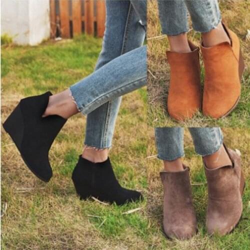 Square Heel Fashion Pointed Toe Ladies Sexy Shoes 2020 New Chelsea Boots Women Size 35~43 Women Leopard Print Ankle Boots