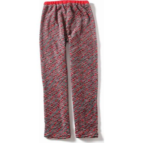 Womens pajamas pants Long sleeve Winter flannel Loose pants