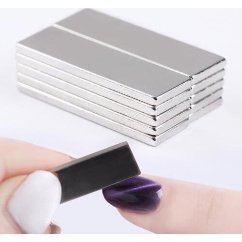 1Pc Cat Eyes Strong Nail Magnet Slice 3D Effect Magnetic Stick for UV Gel Polish Nail Art Tool Coat Nail Art Decorations 30*10mm