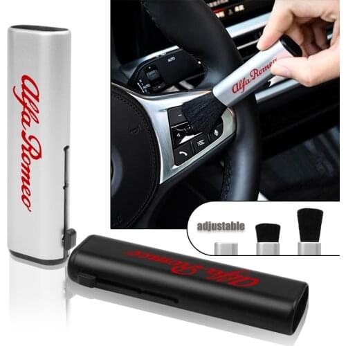 1Pcs Car Interior Retractable Cleaning brush Soft wool dust brush Accessories For Alfa Romeo Giulietta Spider Mito 147 156 159
