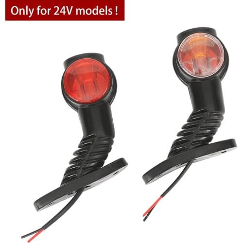 2PCS Side Marker Light for Trailer Pickup Truck Van 24V Original Car Mold Marker Lighting 3 Colors Truck Light System Parts