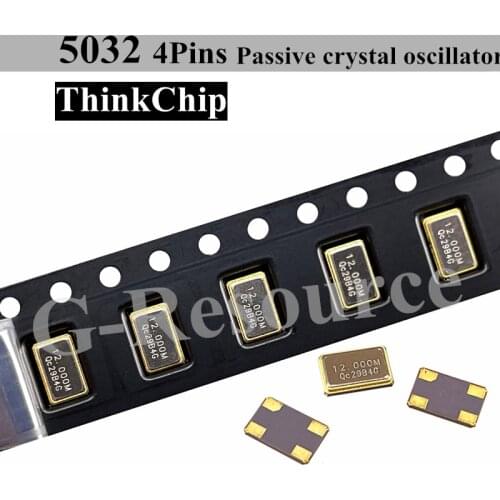 50 Pcs) 5032 Passive crystal oscillator SMD series kits 5.0*3.2mm 12MHZ 16MHZ 20MHZ 24MHZ 25MHZ 26MHZ 27MHZ 30MHZ 32MHZ 40MHZ