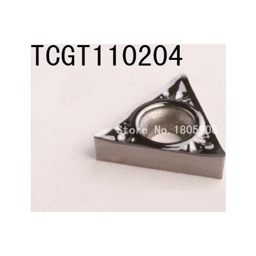 Free Shipping 10 Pcs TCGT110204 No Coating Aluminum Inserts Cutter Carbide Alloy for Lathe Holder STFCR
