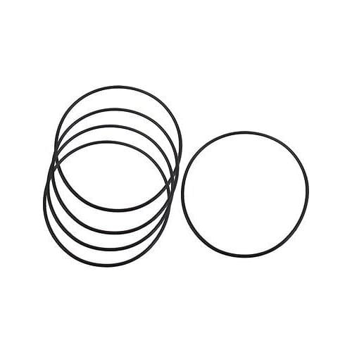 5 Pcs 80mm x 2mm Black Rubber Sealing Oil Filter O Rings Gaskets