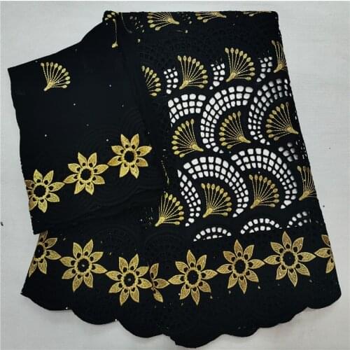 Pure Cotton Design Swiss Voile Lace In Switzerland With Stones African Dry Lace Fabric High Quality Nigerian For Wedding H17-31