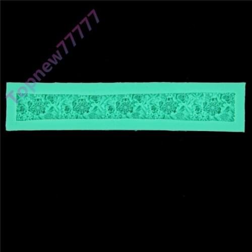 DIY Cute Charm Rose Stripe Shape Molds Lace Candy Silicone Moulds Sugarcraft Cake Decoration Tools 1967 Free Best