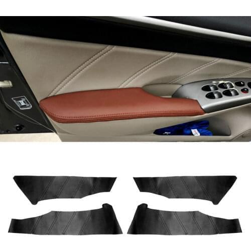 For Honda Civic 8th Gen Sedan 2006 2007 2008 2009 2010 2011 4pcs Microfiber Leather Car Door Handle Panel Cover Trim