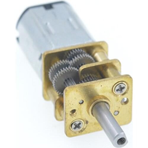 DC 3V 6V 12V Micro Speed Gear Motor N20 Electric Mini Metal Gear Motor 5/10/20 RPM Low Speed Reducer Motor Reduction Gear Motor