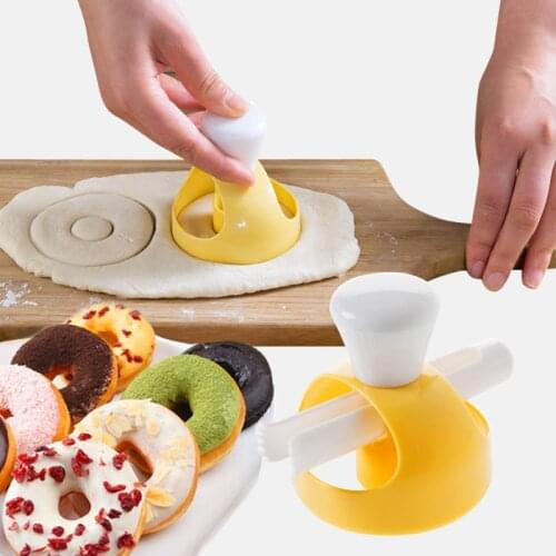 1SET Creative DIY Donut Mold Cake Decorating Tools Plastic Desserts Bread Cutter Maker Baking Supplies Kitchen Tools