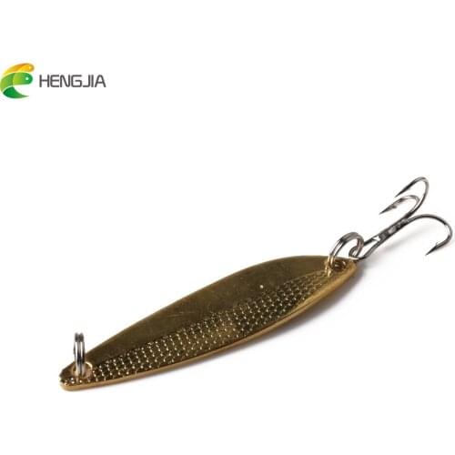 HENGJIA 1PC 6.5CM 10.5G Hard Metal Spinnerbaits Vibration Wobblers Trolling Spoons With Hooks Sequins Fishing Lures