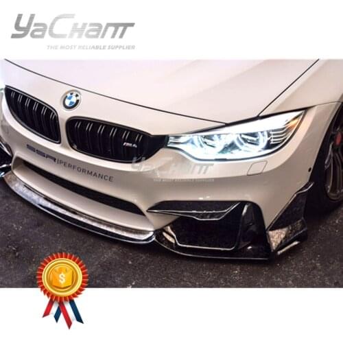 Carbon Forged Composite Front Splitter 3pcs Fit For 2014-2019 F80 M3 F82 F83 M4 MAD Type 4 Style Front Lip