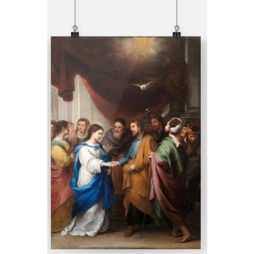 The Marriage of the Virgin Painting Canvas poster wall Art decor Living room Bedroom Study Home Decoration Prints