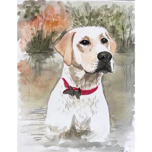 Square/Round Diamond Painting labrador dog pet Animal Diamond Embroidery Full Display 5D DIY Cross Stitch Mosaic Wall Art YG580