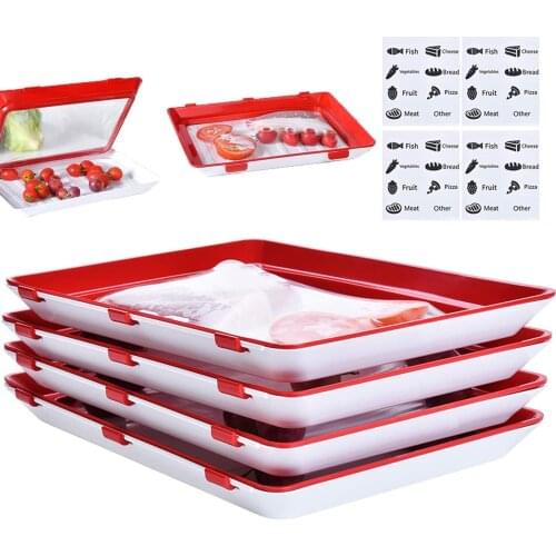 Food Preservation Tray Refrigerator Buckles Disc Vacuum Solid Color Smooth Edge Fruit Storage Simple Collection Tool
